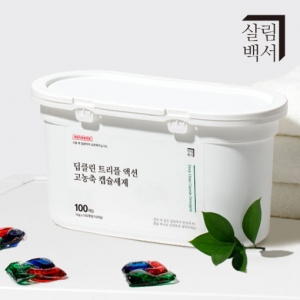 살림백서 딥클린 트리플 액션 고농축 캡슐세제