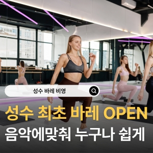 [서울/성동구] 필라테스비영성수점 (그룹레슨 또는 바레)