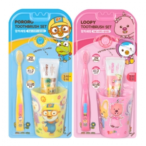 케이엠제약 뽀로로 + 루피 양치세트