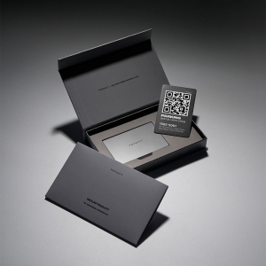 벤딕트 QR코드 주차 번호판 (메탈재질/블랙)