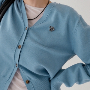 [인스타] 루레어 브이넥 팬던트 가디건