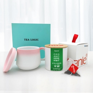 에빠니 클래식 유기농 허브차 페퍼민트차 + 베리 머그컵 선물세트