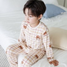 체크곰돌이 소프트웜 파자마세트